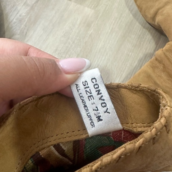 Vintage Zodiac Tan Leather Harness Cowboy Boots Size 7.5 Boho Western - Picture 5 of 5